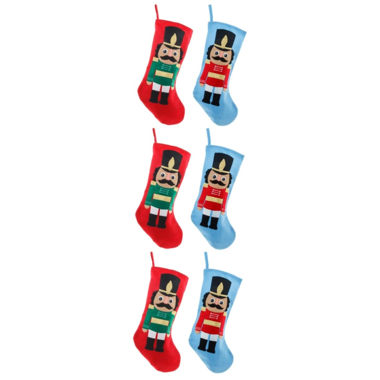 TOPBATHY 6 STK Soldat Weihnachtsstrumpf Familienweihnachtsstrümpfe Weihnachtstüten Weihnachtsdekorationen Weihnachtssocken Christbaumschmuck Weihnachtsfeier Sockenanhänger Filzstoff