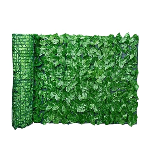 SQQCREATO Malla Ocultacion Jardin Exterior Rollo de Valla privacidad Hoja Artificial, paisajismo Pared, Pantalla for jardín al Aire Libre, Patio Trasero, balcón(0.5x1M A)
