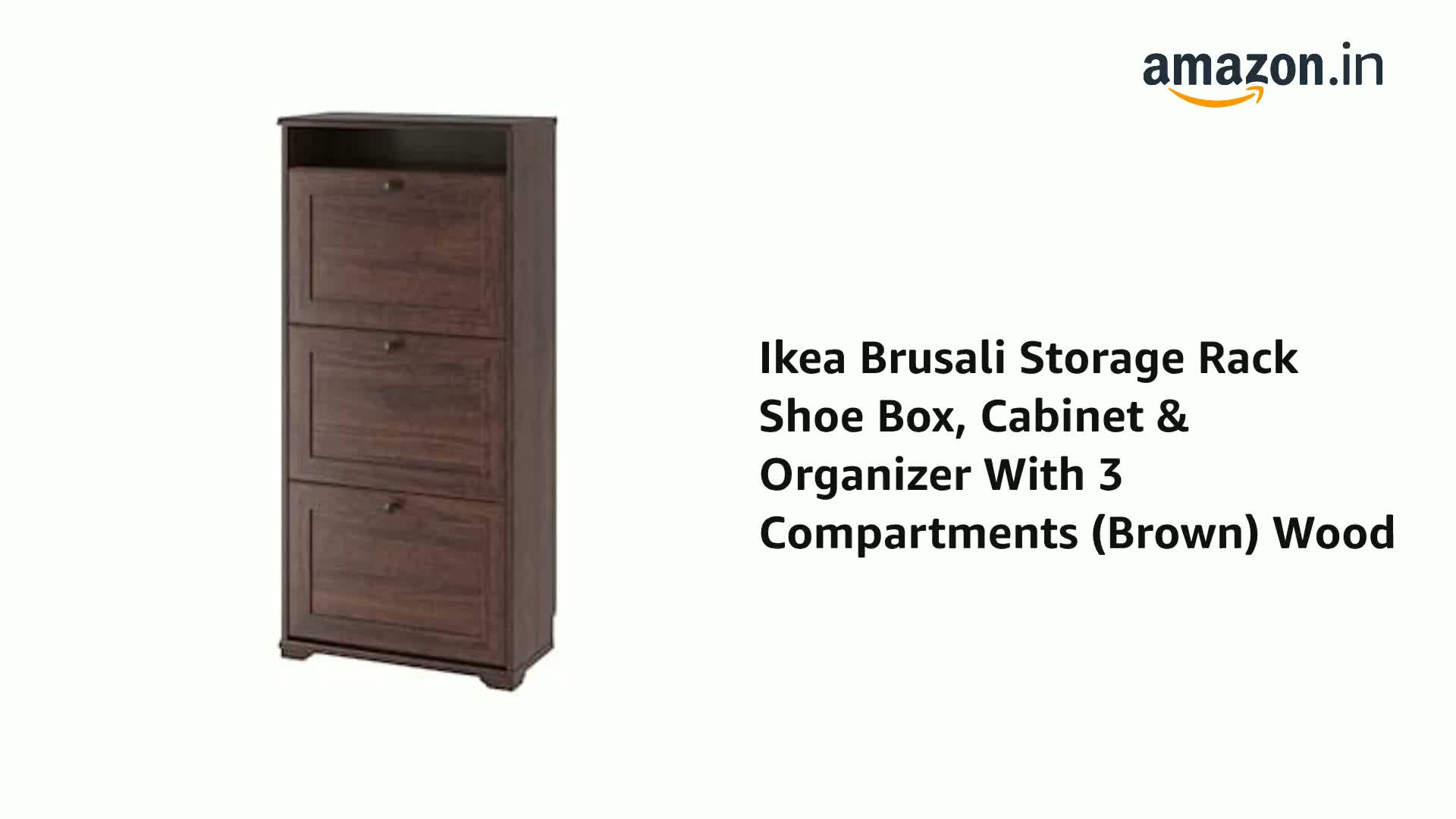 Ikea Brusali Storage Rack Shoe Box, Cabinet & Organizer With 3
