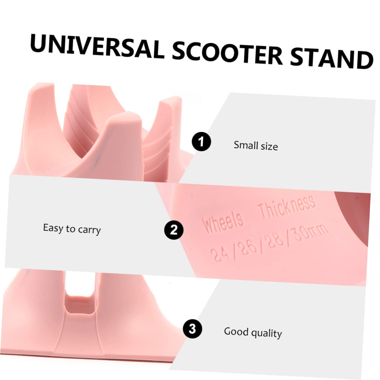 Toddmomy Soporte para Patinete Eléctrico de ABS Color Base Estable y Fijación Tornillos, Adecuado para Almacenamiento en Suelo o Jardín