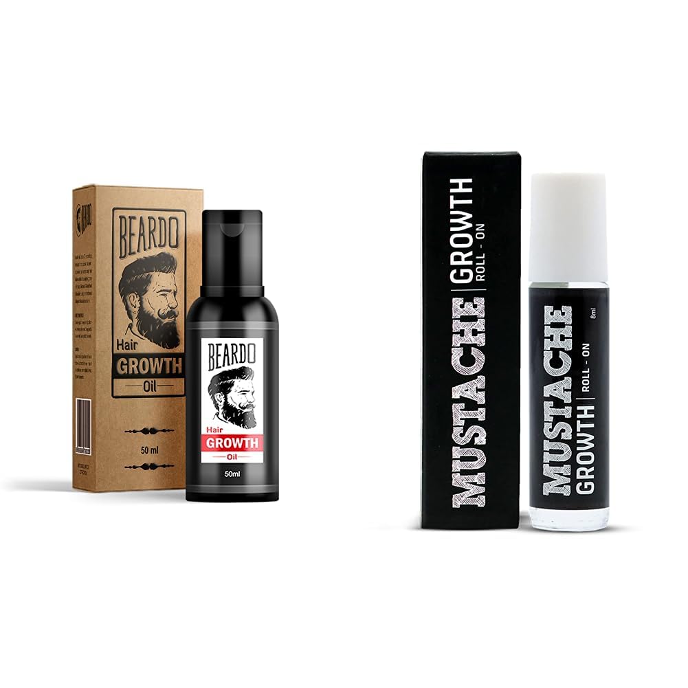 Beardo Beard & Mustache Growth Combo Mustache Growth Roll On 8ml
