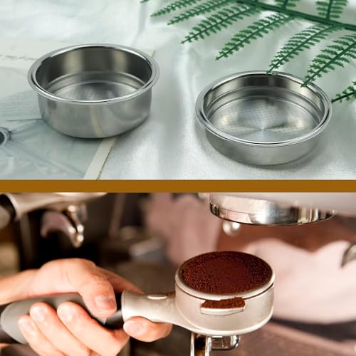 2pcs Stainless Steel Coffee Filter 51mm Portafilter Basket Espresso Machine Parts with Coffee Machines for Portafilter Machines Espresso Machine Parts Compatible - Image 7