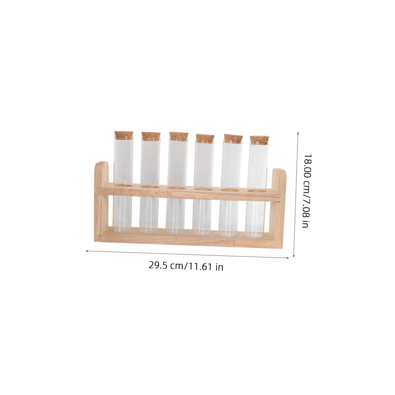 NAMOARLY 1 Set Coffee Bean Display Stand Vitroleros para Mini Candy Clear Stand Bath Salt Tube Multi-Function Tube Holder Displaying Test Tube Home Accessory Coffee Beans Tube Beads Glass