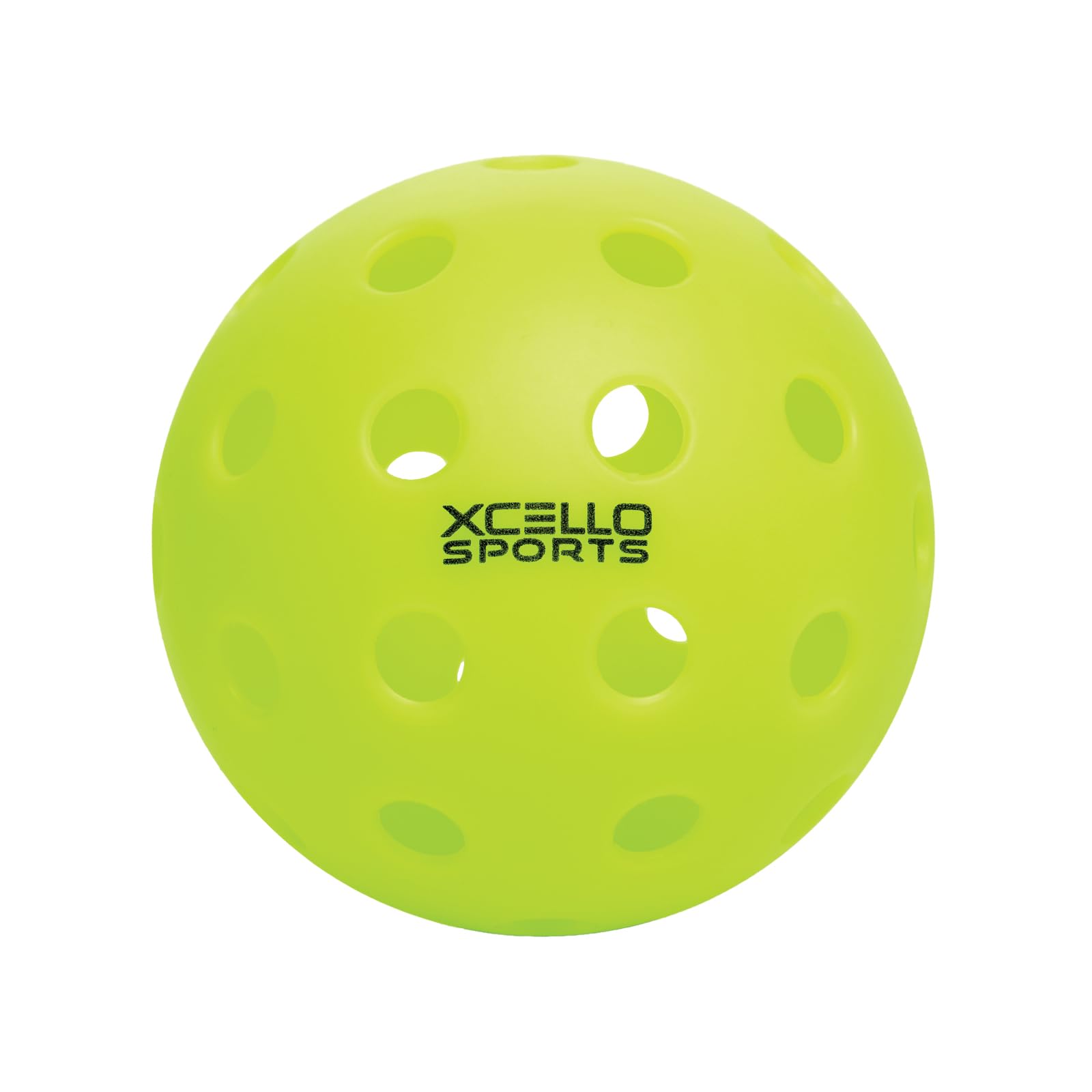 Xcello Sports Pickleball per esterni, confezione da 4, 40 fori, verde neon