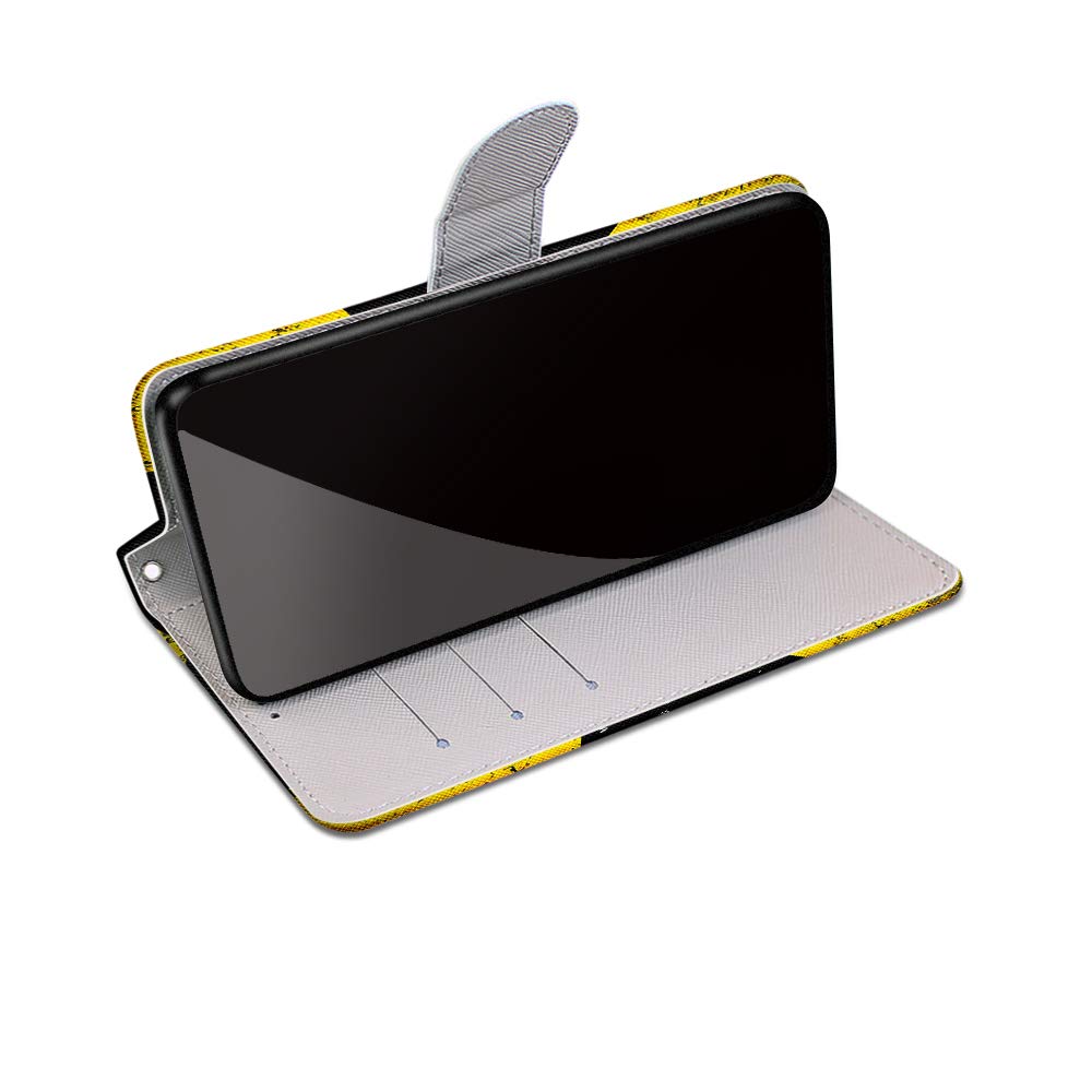 idatog Cover per ASUS ZenFone 3 Max ZC520TL, Custodia in Stile Dipinto Pelle PU Libro Portafoglio Cover Wallet Flip Caso con Supporto di Stand/Carte Slot /Chiusura Magnetica (Avvertimento