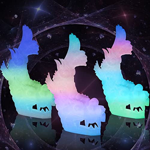 Image of BBLIFE Glow in the Dark Multicolor Rainbow PLA Filament, Fast Color Change, 1kg 1.75mm 3D Printing Material, Gradually Change Glow in Dark Color Around Every 5-10 Meters, Easy to Print