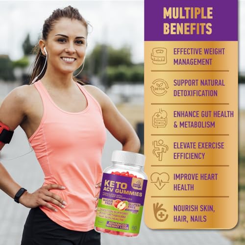 Mood Mingle Keto Acv Gummies For Advanced Weight Loss - Gluten & Sugar-Free Apple Cider Vinegar Rapid Fat Burner Diet Supplement For Women Men thumb #1