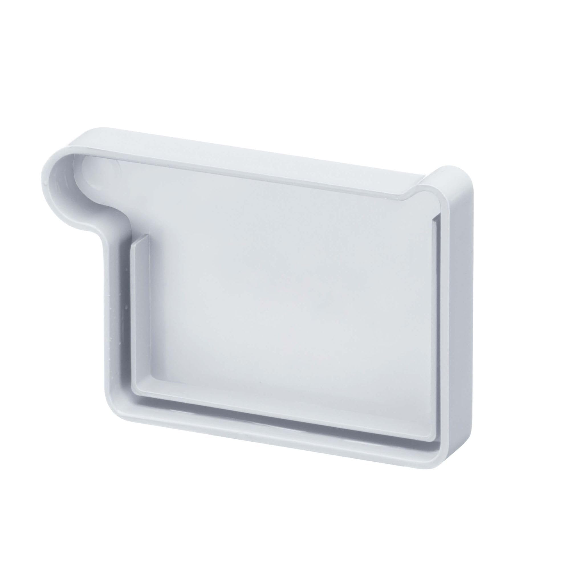INEFA Zakończenie rynny, półokrągłe, PVC 68mm, lewe Białe akcesoria rynnowe, prostymontaż na wcisk,made in Germany
