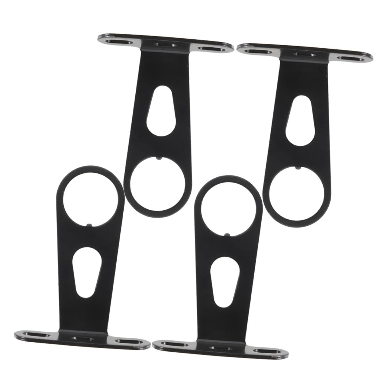 MUSISALY 4Pcs Bike Front Lamp Holder Steel Bicycle Light Mount Bracket Durable Stand for Front Lights for Cycling Equipment Lightweight Sturdy Design