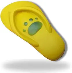 Brinquedo Mordedor Pet - Chinelo de Borracha – Para Cães e Gatos - Cor Amarelo