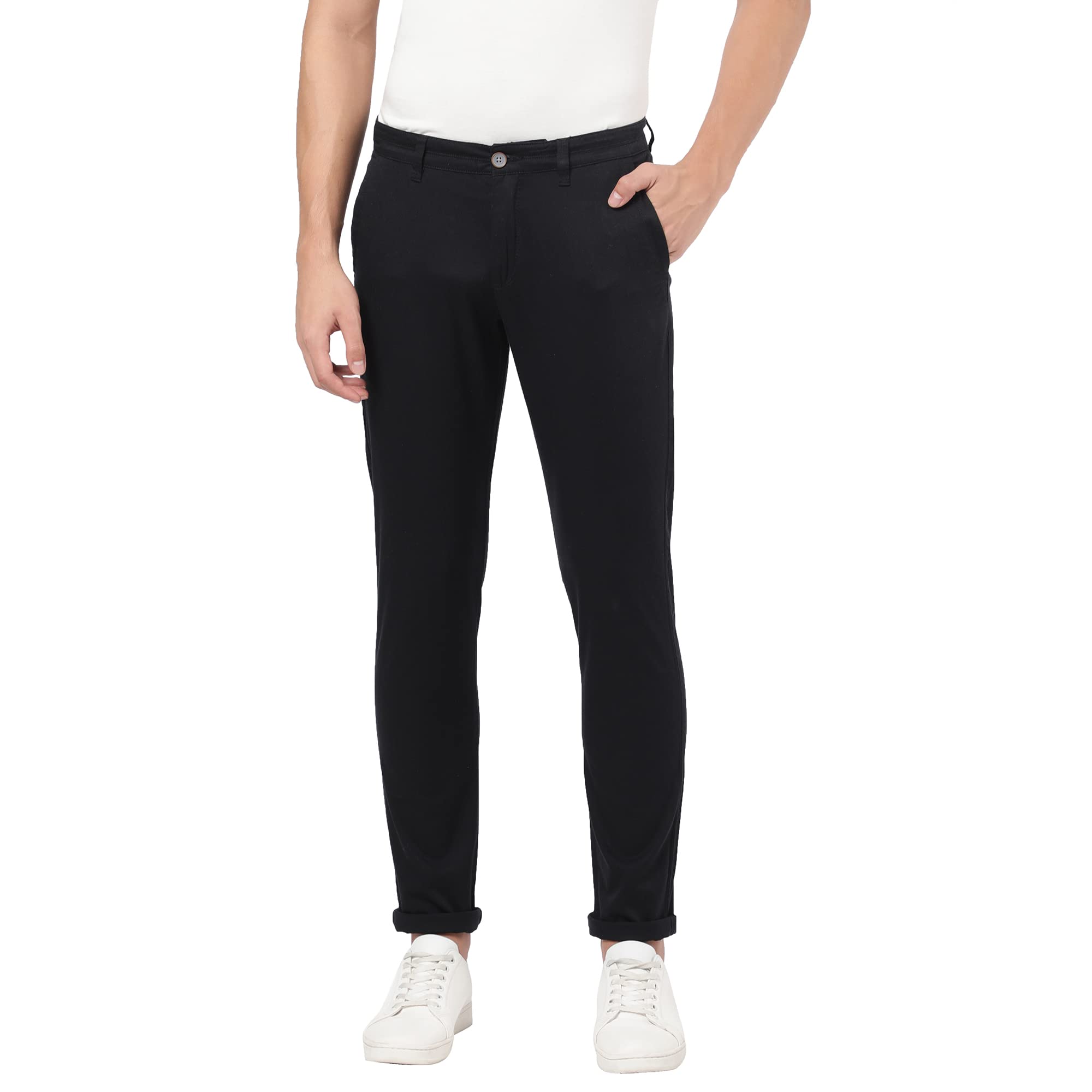 arvind Men Slim Fit Casual Chinos-picture-48