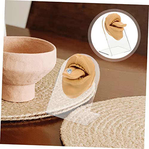 Modèle de langue flexible FOMIYES pour s'exercer au piercing de bouche sans risques