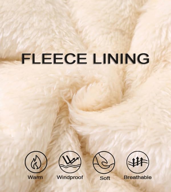 New Men's Fleece Lined Thick Warm Outdoor Casual Pants, Loose Fit Sports Trousers Black4