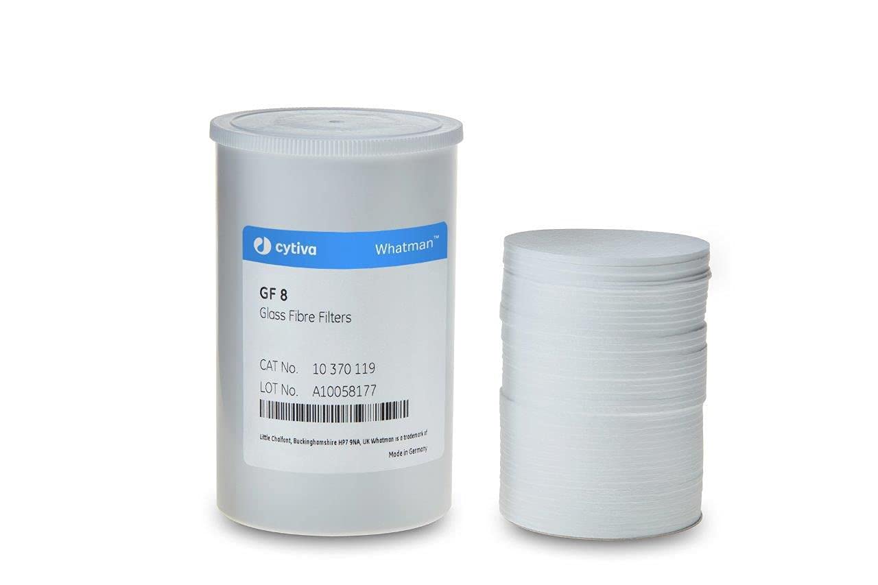 GE Bio-Sciences 10370119 Glass Microfiber Filter Circle with Binder Grade GF 8, 47 mm Diameter (Pack of 200)