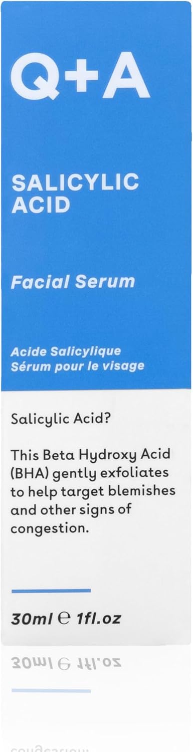 Q+A Salicylic Acid Serum (30ml), Exfoliating, Pore-Minimising and Oil-Controlling Face Serum for Blemish-Prone Skin - Image 2