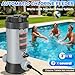 SeaSlep Off-Line Automatic Pool Chlorinator with Adjustable Output, Automatic Chlorine Feeder with 9.0 Lbs Capacity,Easy to Install Off Line Chlorinator for Inground Pool,Compatible with Hayward(Grey)