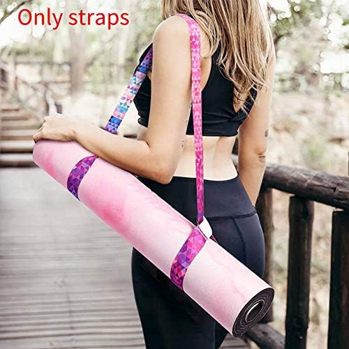 TGUS Yoga Mat Strap, Adjustable Printed Yoga Mat Elastic Belt Holder Strap Shoulder Carrier, Durable Shoulder Yoga Mat Sling For Pilates, Exercises, Aerobics, Outdoor And Sports Mats