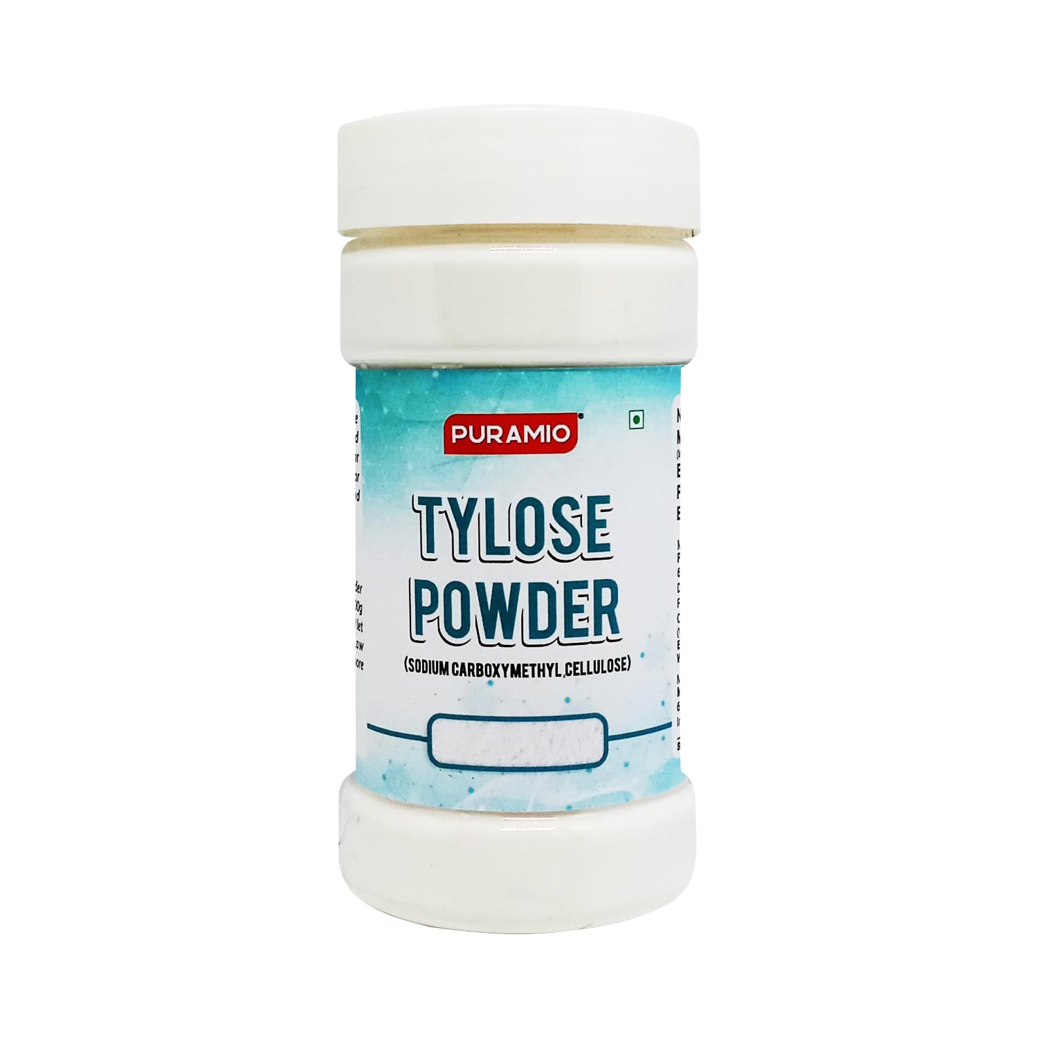 Puramio Tylose Powder (Sodium Carboxymethyl Cellulose) | Tylopur Powder | Fondant Stabilizer | Gluten Free, (100g)