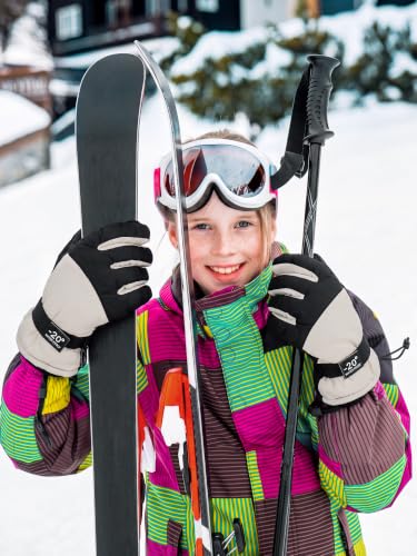 Image of Geyoga Kids Waterproof Winter Snow Ski Gloves