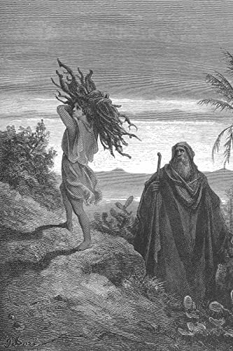 Lustre Paper - Gustave Dore - The Testing of Abrahams Faith (1866) Poster Painting Etching Drawing Woodcut Art Print - Size: 36 x 24 Inches
