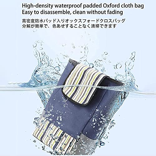 Eortzzpc Handwagen Shoppingwagen Faltbare Lebensmittel Gepäckwagen wasserdichte Oxford Tuch Tragbare Multifunktionale… – Bild 7