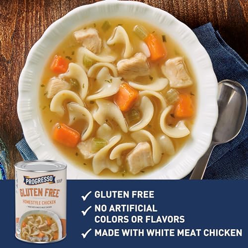 Image of Progresso Gluten Free Homestyle Chicken Soup, 14 oz. (Pack of 8)