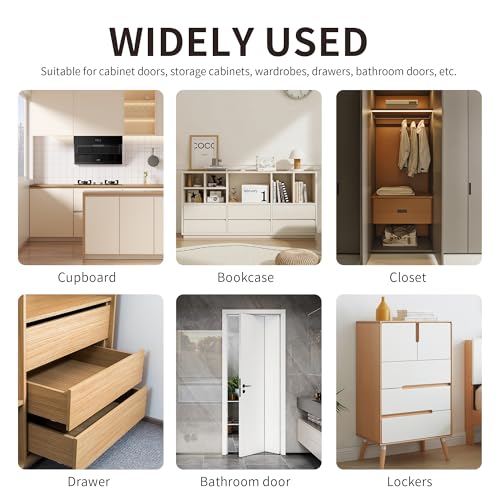 Möbelschnäpper 10 Stück Doppel-Rollenschnäpper Schranktür Tür Latch Fang stark Schnäpper Schranktür Schrankverschlüsse für Küche Schranktüren Schränke