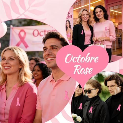 Épingles ruban rose pour distribuer facilement en octobre rose - 8
