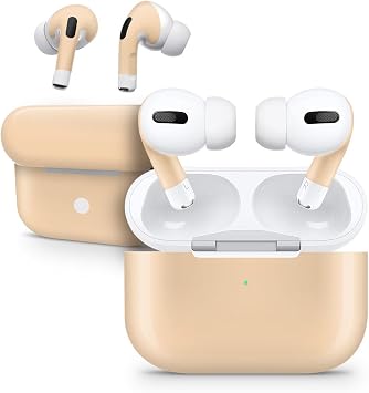 DesignSkinz - Compatible with AirPods Pro 2 - Skin Decal Protective Scratch Resistant Vinyl Wrap - Baby Orange Pastel Color