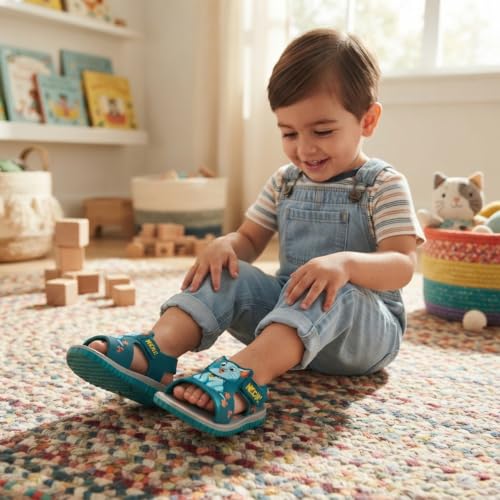 Image of Coolz Kids Chu-Chu Sound Musical Sandals C-06-A for Baby Boys and Girls Age 1-3 Years