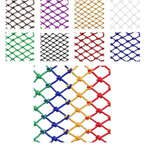 MWPO Red Decorativa Red de Seguridad para niños - Escalera Balcón Red de Seguridad Protectora Red de protección contra pájaros Deportes Redes de Carga de Camiones de Remolque súper Resistentes (t