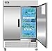 KITMA 49 Cu. Ft Commercial Refrigerators 2 Doors Reach-in Upright Refrigerator - Commercial Fridge Cooler with Automatic Defrosting, 115v KITMA 49 Cu. Ft Commercial Refrigerators 2 Doors Reach-in Upright Refrigerator - Commercial Fridge Cooler with Automatic Defrosting, 115v