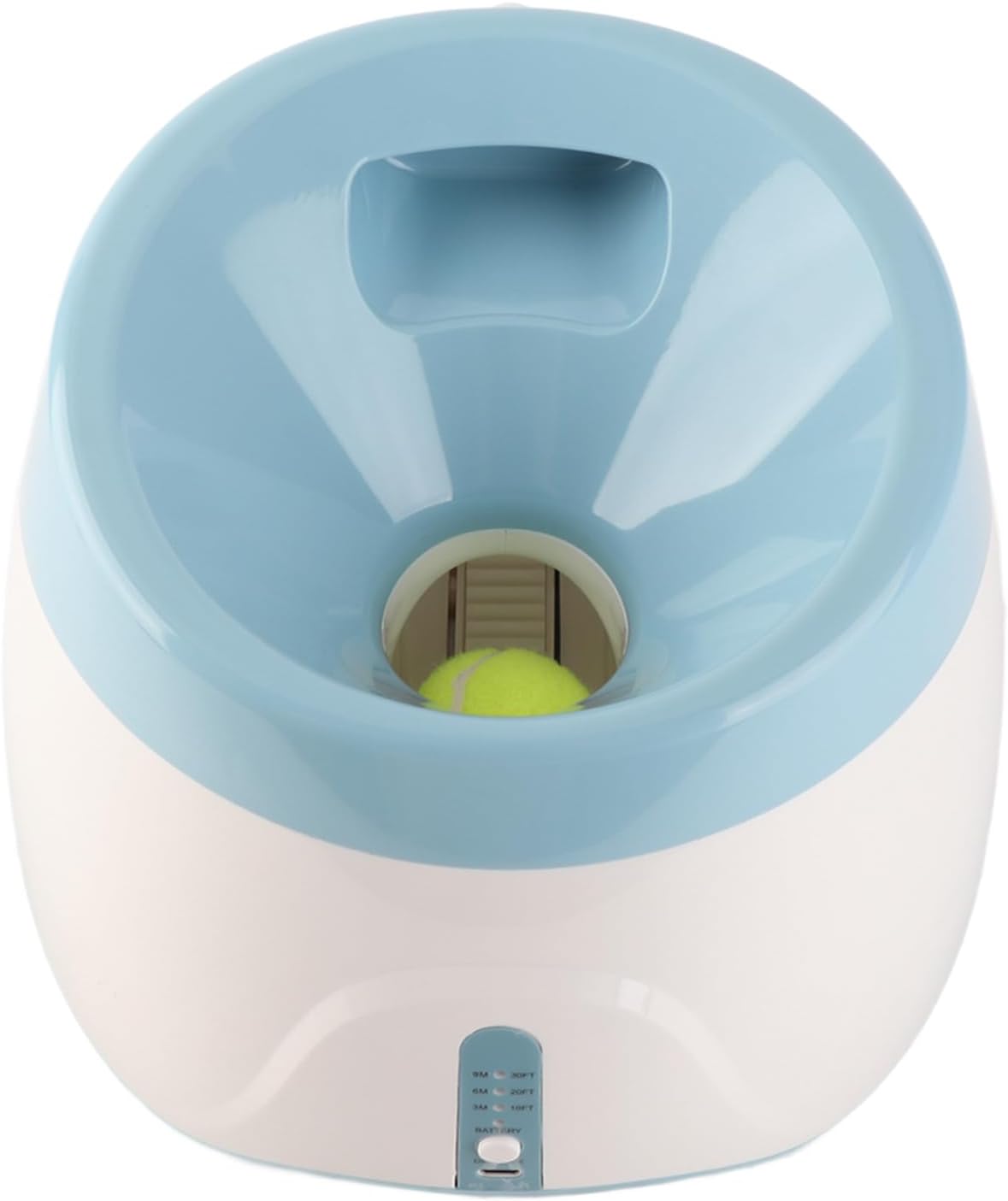 FILFEEL Automatic Dog Thrower Pet Interactive with 3 Soft Balls for Indoor and Outdoor Fun for Small Dogs (Lightblue)