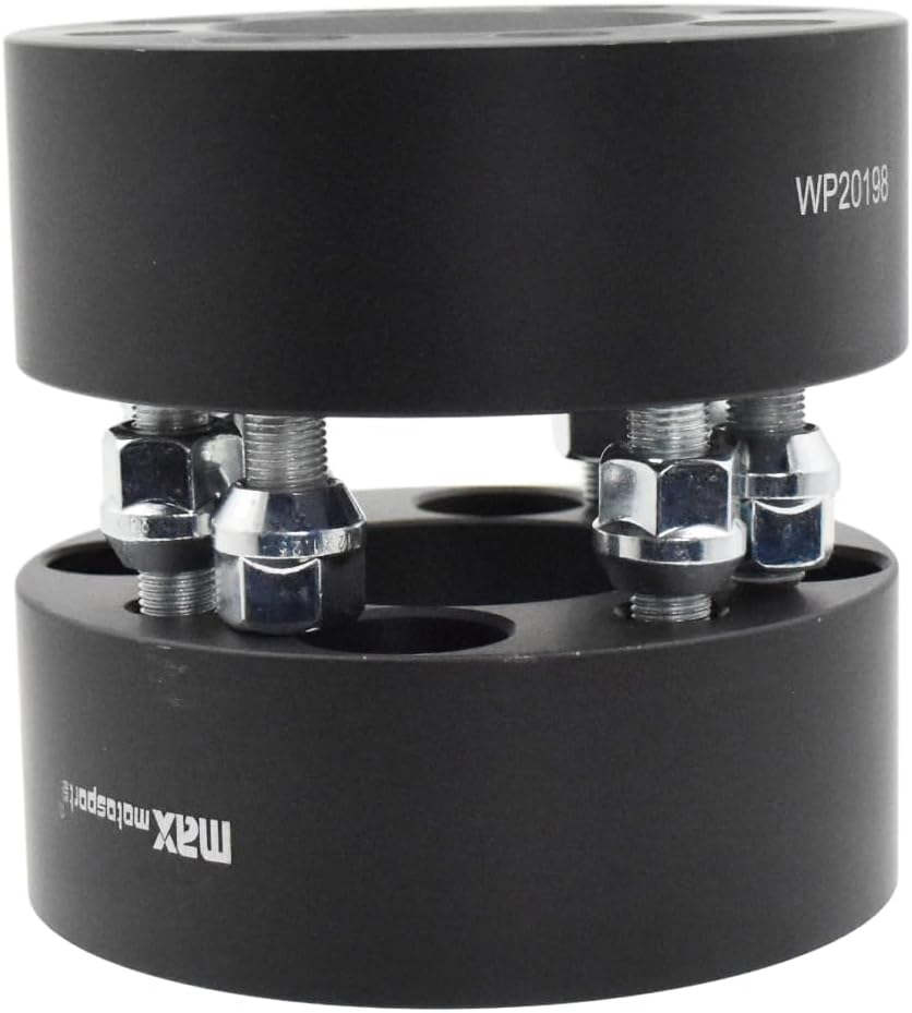 Max Motosports 2pcs 2.0" 4x4 Wheel Spacers Adapters Compatible with Yamaha Golf Cart M12x1.25 Studs