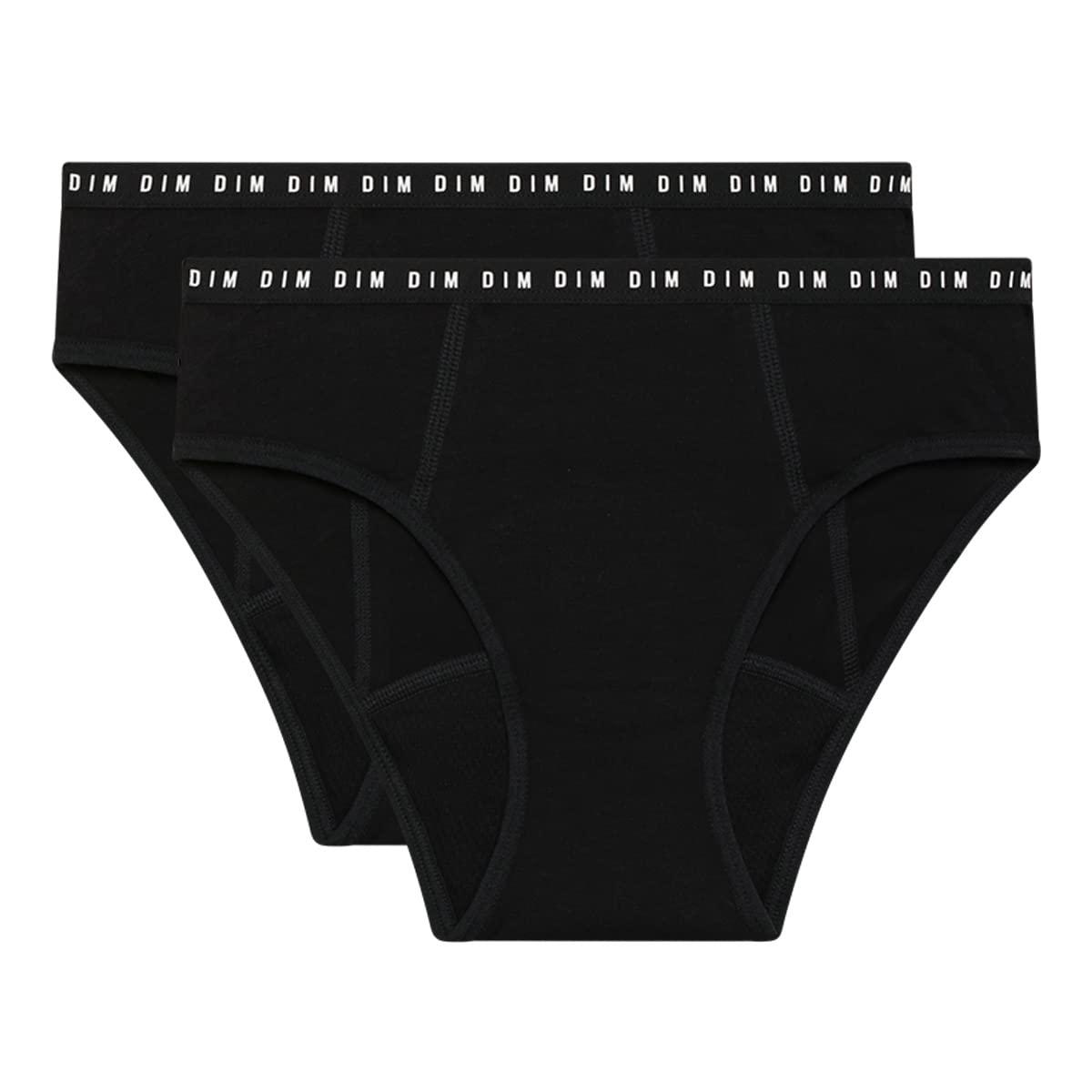 DIM My Protect Mutandine mestruali per ragazze x2 | Flusso abbonnte | Cotone organico ultra assorbente | Comfort e sicurezza | Lavabile