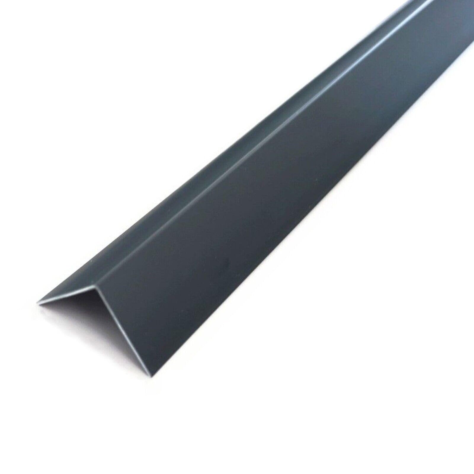 Anthracite Durable 2.44M (96.06inch) PVC Trim for Edges & Corners Upgrade Your Home or Office with Perfect 90 Degree Angles - 70x70mm Sizes With 2MM Wall Thickness TMW Profiles (70x70mm)