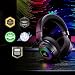 Razer Kraken V4 - Kabelloses PC Gaming-Headset (3-Modi-Konnektivität, Triforce 40mm Treiber, 9-Zonen-RGB-Beleuchtung der Ohrmuscheln, Mix- und Lautstärkeregelung, THX Spatial Audio) Schwarz