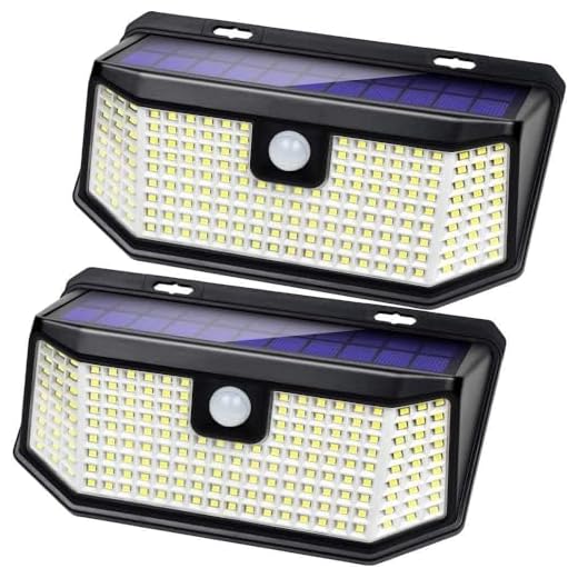 Aootek Solar lights outdoor 182 Leds 2500Lm Solar motion sensor lights IP65 Waterpro of with Wide Anglefor Patio Garden Garage Yard Front Door(2pack)