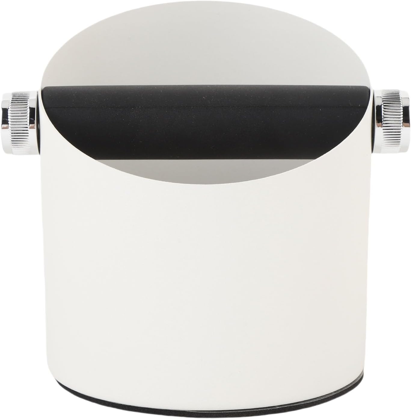 Small Coffee Knock Box Carbon Steel Coffee Grounds Container Waste Bin For Household Use Black (White)