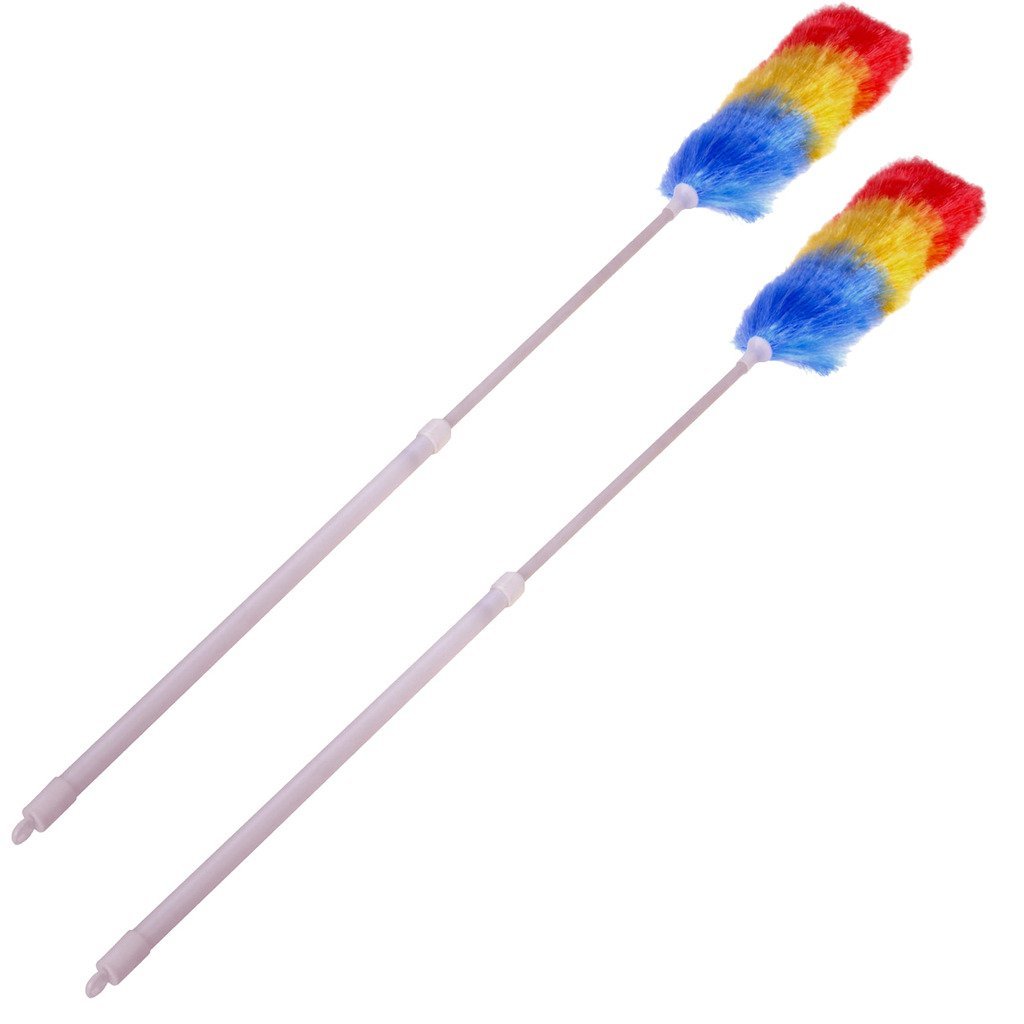 2 X 1.2M Extendable Bendable Anti Static Telescopic Static Feather Duster Extending Size 2