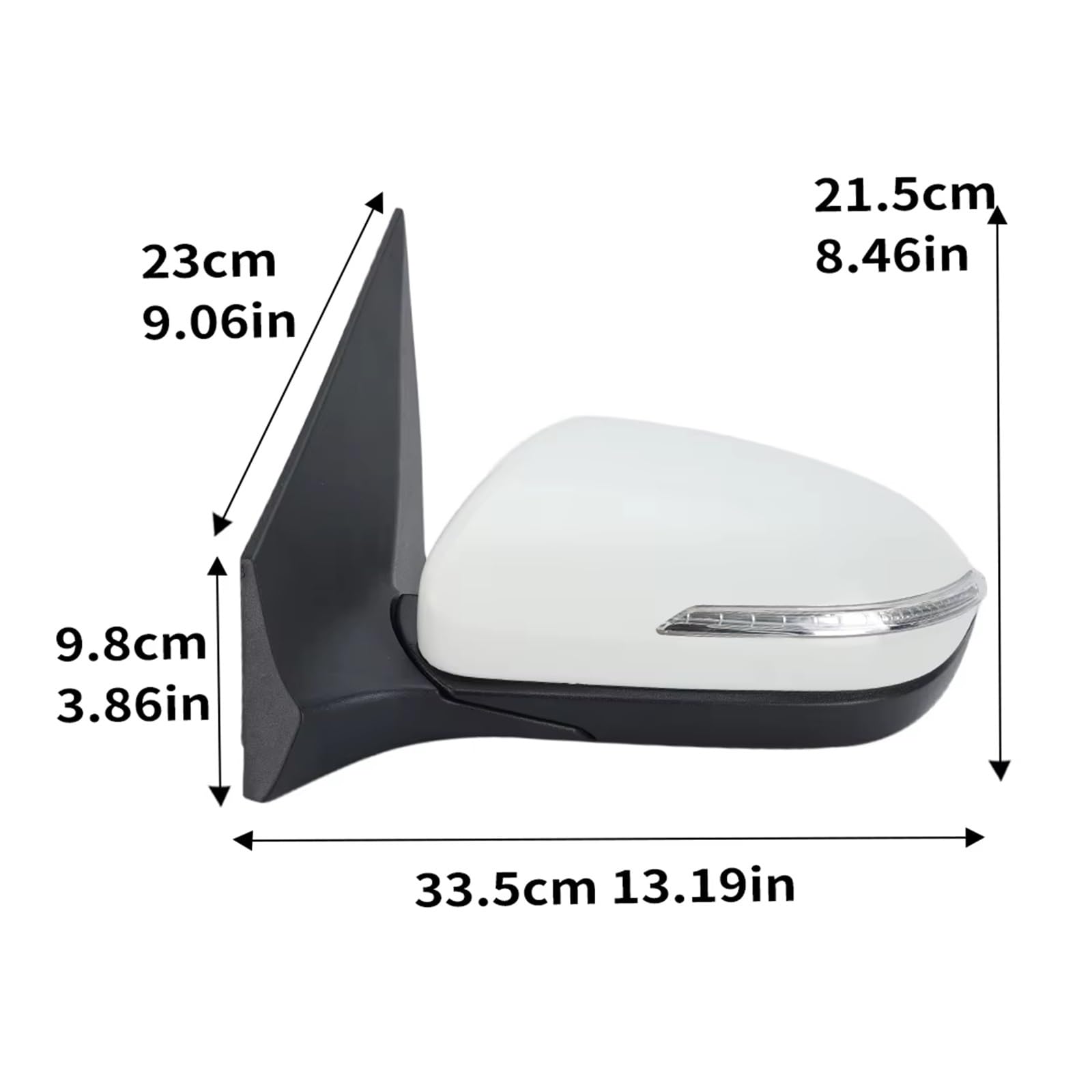 Specchietti Esterni Completi Per Hyundai Per I20 MK2 GB IB 2015 2016 2017 2018 2019 2020 Gruppo specchietto retrovisore 3/5/8 pin(Right White 5pin)