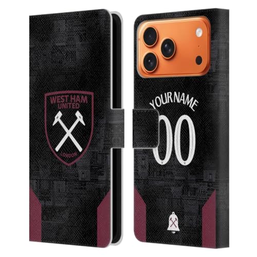 Étui Portefeuille Apple iPhone 17 Pro Max West Ham United FC Away Kit 2024/25 Housse