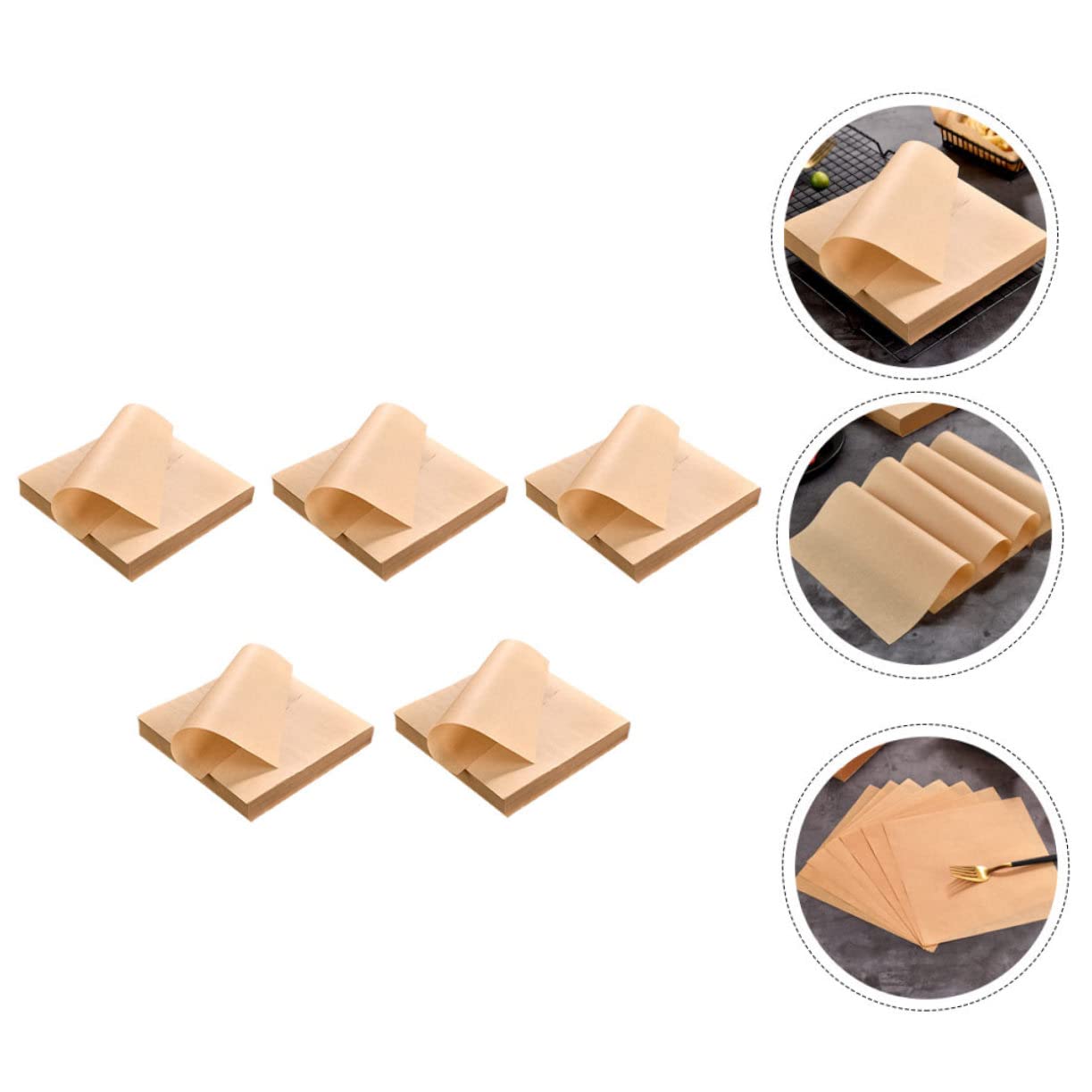Papel Kraft Antigrasa Color Caqui 500 Hojas Absorbente y Ligero