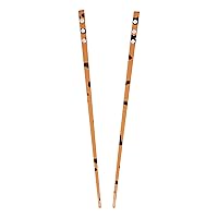 Vista 9 de Juego de 2 palillos de pelo con 3 diamantes - Negro