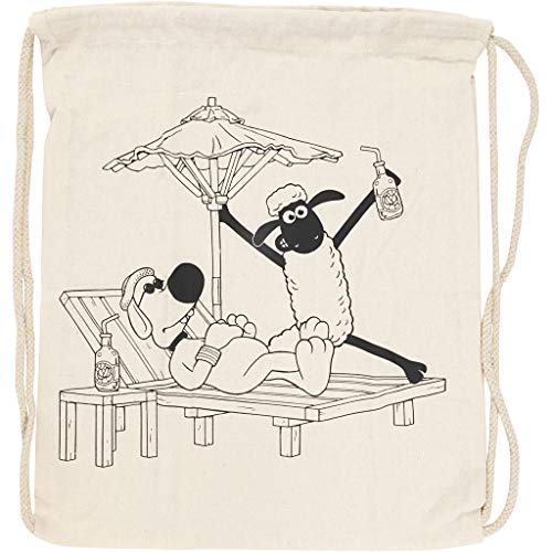 Creative 499654 Drawstring Bag, Shaun the Sheep and Bitzer, Size 37 cm x 40 cm