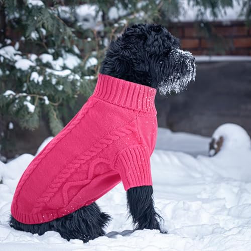 Image of Queenmore Small Dog Sweater for Small Dogs Girl, Winter Dogs /Cats Pullover