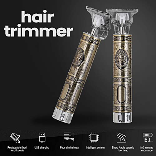 OWSOO Cortador de cabelo Aparador profissional de cabelo masculino recarregável elétrico poderoso má
