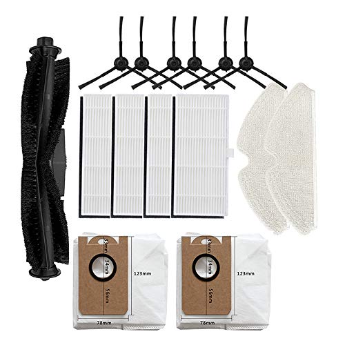 15-Piece Accessory Kit For Proscenic M7 Pro Robot Vacuum – Includes Brushes, Filters, Mop Cloths & Dust Bags