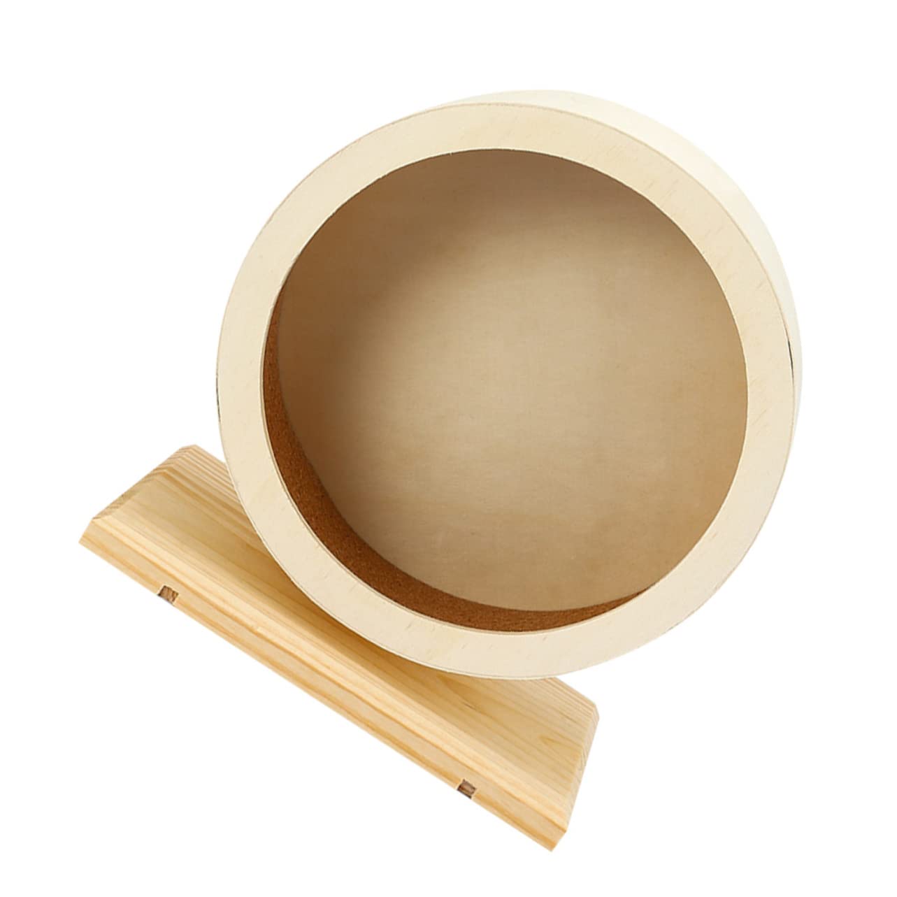 COSMEVIVI Hamster Wheel Toy with Mute Design Wooden Hedgehog Running Wheel for Small Pets Transparent Exercise Toy for Squirrels Bears and Hedgehogs Durable and Fun