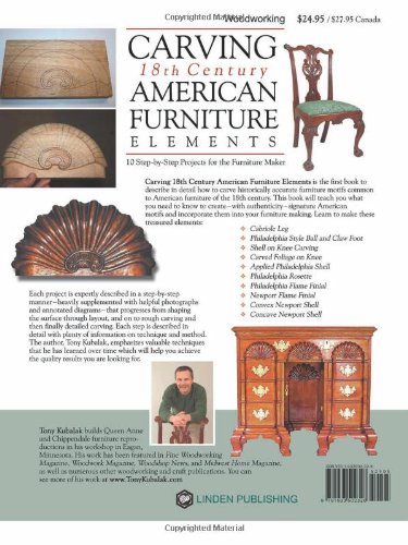 Carving 18th Century American Furniture Elements: 10 Step-By-Step Projects for Furniture Makers - Image 2